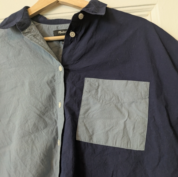 Madewell Color Black Button Down Shirt - Picture 2 of 6